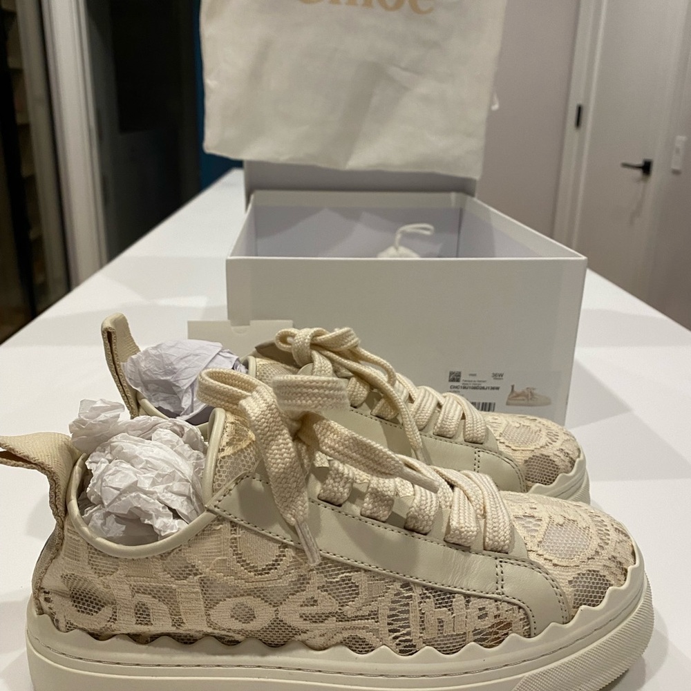 Chloe Cream Sneakers
